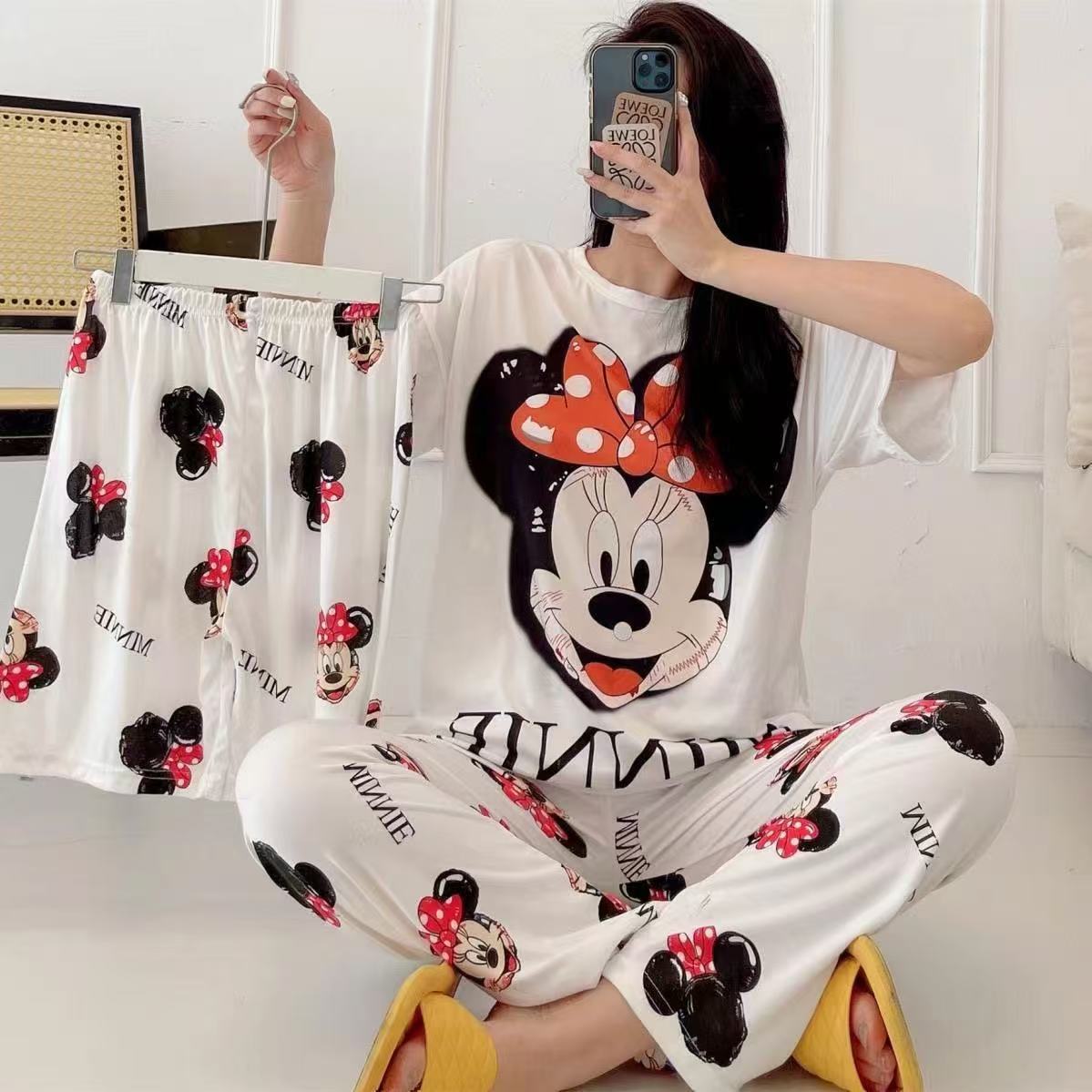 Summer Cotton Pajama Suit – Soft & Breathable Sleepwear for Women-40010